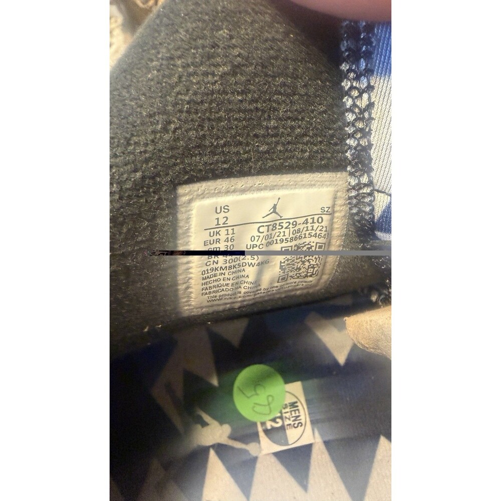 Air Jordan 6 Retro "UNC" 2022 - Size 12 - ct8529 410 (2129-7) Size 11.5 Worn - Picture 7 of 7